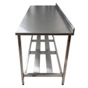 Ver imagem 3 de Mesa Aço Inox Profissional 150x70x90 cm com Espelho Nortinox