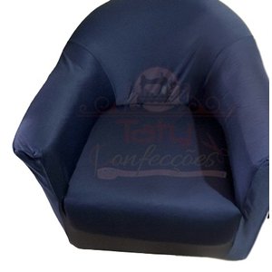 Capa Poltrona Ferradura:azul Marinho