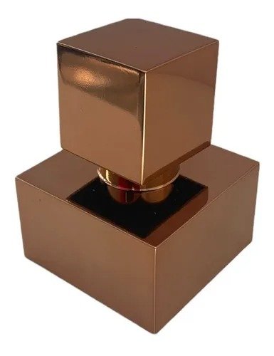 Acabamento para Registro Samer Metais Quadrado 1.1/2 Rose Gold Estria Deca 50mm - 1