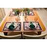 Conjunto Completo 36 Pç Mesa Posta Portina - Rosas na Mesa Porcelana para 4 Lugares - 2