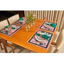 Ver imagem 1 de Conjunto Completo 36 Pç Mesa Posta Portina - Rosas na Mesa Porcelana para 4 Lugares