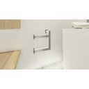 Ver imagem 6 de Porta Papel Higiênico de Parede Duplo para Banheiro 15cm em Aço Inox Polido Brilhante Linha Larissa 