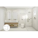 Ver imagem 3 de Porta Papel Higiênico de Parede Duplo para Banheiro 15cm em Aço Inox Polido Brilhante Linha Larissa 