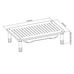 Suporte de Mesa para Monitor e Notebook Ajustável – Elg - 7