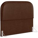 Ver imagem 2 de Cabeceira Cama Box Queen 160cm Lanna com Puff Recamier Doha W01 Couríssimo Marrom - Lyam Decor