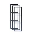 Ver imagem 1 de 3 Suportes Prateleira Tripla Estilo Industrial Parede Teto