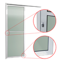Ver imagem 4 de Porta de Correr Suspensa Vidrao Esq L.25 Branca 210x70 Brimak