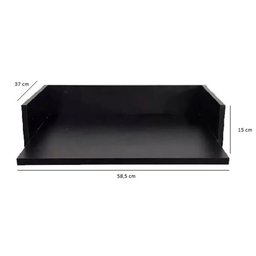 Suporte Microondas Nicho Prateleira 58x15x37 Preto - 3