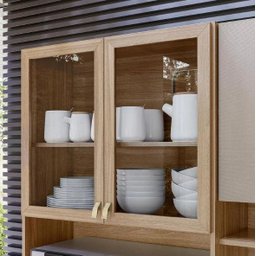 Kit para Cozinha Compacta Amora Amêndola Nude Prime Demóbile - 8