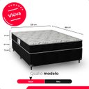 Ver imagem 3 de Cama Box Viúva + Colchão D33 One Face - 56x128x188cm - e-Shop Casa - Suede