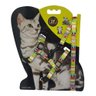 Coleira Para Gatos Passeio Com Guia Luxo Conforto - Amarelo - 1