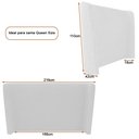 Ver imagem 3 de Cama Japonesa com Cabeceira Corea Seo Queen Veludo Cinza Claro - Sallar Home