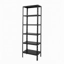 Ver imagem 2 de Estante Prateleira de Aço 60cm com 6 Bandejas – Galvanizada:preto
