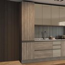 Ver imagem 2 de Paneleiro 2 Portas 240x50 Cm Mdp Maxxi G749 Kappesberg Nogal