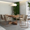 Ver imagem 1 de Conjunto de Sala de Jantar 6 Cadeiras Chloe Carraro