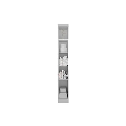Modulado de Quarto Armário Cantoneira Rizon C- 4 Prateleiras S- Portas Branco - Novo Horizonte