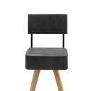 Ver imagem 4 de Kit 02 Banquetas Altas Montreuil Assento Redondo e com Encosto Edecasamoveis