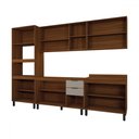 Ver imagem 5 de Cozinha Completa Alice 14 Portas 2 Gavetas Marrom/nude - Panorama Móveis