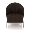 Ver imagem 5 de Kit 2 Poltronas Decorativa Sala de Estar Kenya Pés em Ferro Pu Preto/marrom G33 - Gran Belo