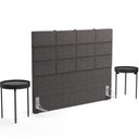 Ver imagem 7 de Cabeceira Cama Box Casal King 195 cm Roma W01 Linho Cinza Escuro - Lyam Decor