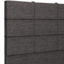 Ver imagem 6 de Cabeceira Cama Box Casal King 195 cm Roma W01 Linho Cinza Escuro - Lyam Decor