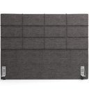 Ver imagem 3 de Cabeceira Cama Box Casal King 195 cm Roma W01 Linho Cinza Escuro - Lyam Decor