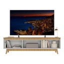 Ver imagem 3 de Rack para Tv até 75 Polegadas 180cm 3 Portas Retrô Multimóveis Mp1102 Madeirado/branco