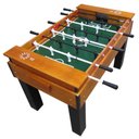 Ver imagem 4 de Mesa Pebolim Totó Madeira Maciça Embutido Alumínio Ímpar 337