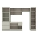 Ver imagem 3 de Cozinha Completa Fineze 9 Portas 4 Gavetas 8 Prateleiras 100% MDF Areia Hp - Henn
