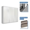 Ver imagem 5 de Guarda Roupa Casal 3 Portas 4 Gavetas de Correr Itália -Mt- Rei de Casa Branco
