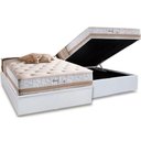 Ver imagem 1 de Cama Box Baú Casal: Colchão Molas Masterpocket Ensacadas Herval Maxspring Spain + Base Crc Courano