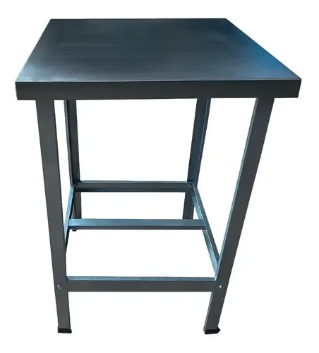 Mesa De Serviço Confeitaria Açougue Padaria 60x60 Tampo Inox - 4