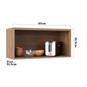 Ver imagem 3 de Armário Aéreo 80 Cm 1 Porta Basculante Isa Luciane Móveis