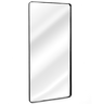 Espelho Grande Retangular Com Moldura Em Metal Parede 120 x 60 Cm - Preto - 2
