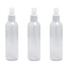 3 Frasco Spray Borrifador 250ml Cilíndrico Alto C/ Tampa - 1