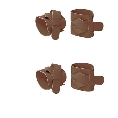 Argola ou Anel de Guardanapo 4 Pcs Ravena Camurça Copa & Cia