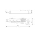 Ver imagem 2 de Estilete Profissional 6" Tramontina com Corpo de Dupla Injeção e Oito Lâminas