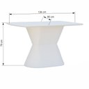 Ver imagem 2 de Mesa de Jantar Apollo Tampo Retangular 136x80cm Branco