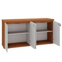 Ver imagem 3 de Armário para Escritório 4 Portas Freijó/branco - Artany Móveis