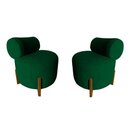 Ver imagem 1 de Kit 2 Poltronas Decorativa Mônaco Bouclé Verde