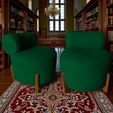 Ver imagem 7 de Kit 2 Poltronas Decorativa Mônaco Bouclé Verde
