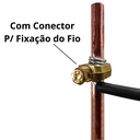 Ver imagem 2 de 10un Haste de Cobre P/ Aterramento 3/8 1,20m C/ Conector Fio