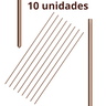 10un Haste de Cobre P/ Aterramento 3/8 1,20m C/ Conector Fio - 3