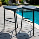 Ver imagem 2 de Kit 2 Banquetas Triangulares Metal Estilo Industrial Bar Gourmet
