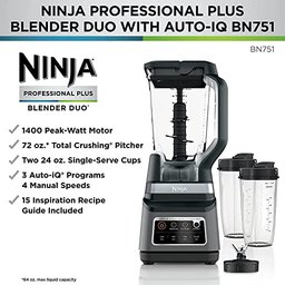 Ninja Bn751 Liquidificador Profissional Plus Duo 1400w Preto - 3