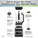 Ver imagem 7 de Ninja Bn751 Liquidificador Profissional Plus Duo 1400w Preto