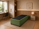 Ver imagem 4 de Cama Box Baú Solteiro com Encaixe para Colchão e Puxador Embutido:Verde