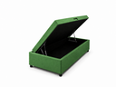 Ver imagem 1 de Cama Box Baú Solteiro com Encaixe para Colchão e Puxador Embutido:Verde