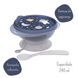 Kit Alimentação Introdução Alimentar Bebê Astronauta Menino - 3
