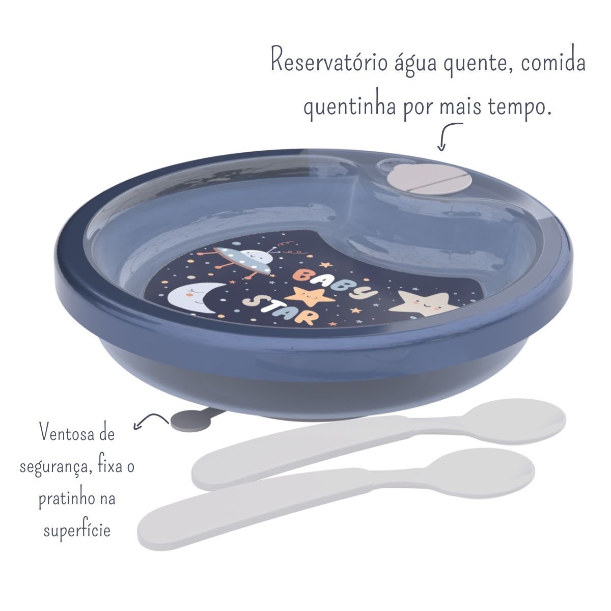 Colher De Silicone Para Bebê - Alimentação Para Baby - Buba - Kit Refeição  Infantil - Magazine Luiza